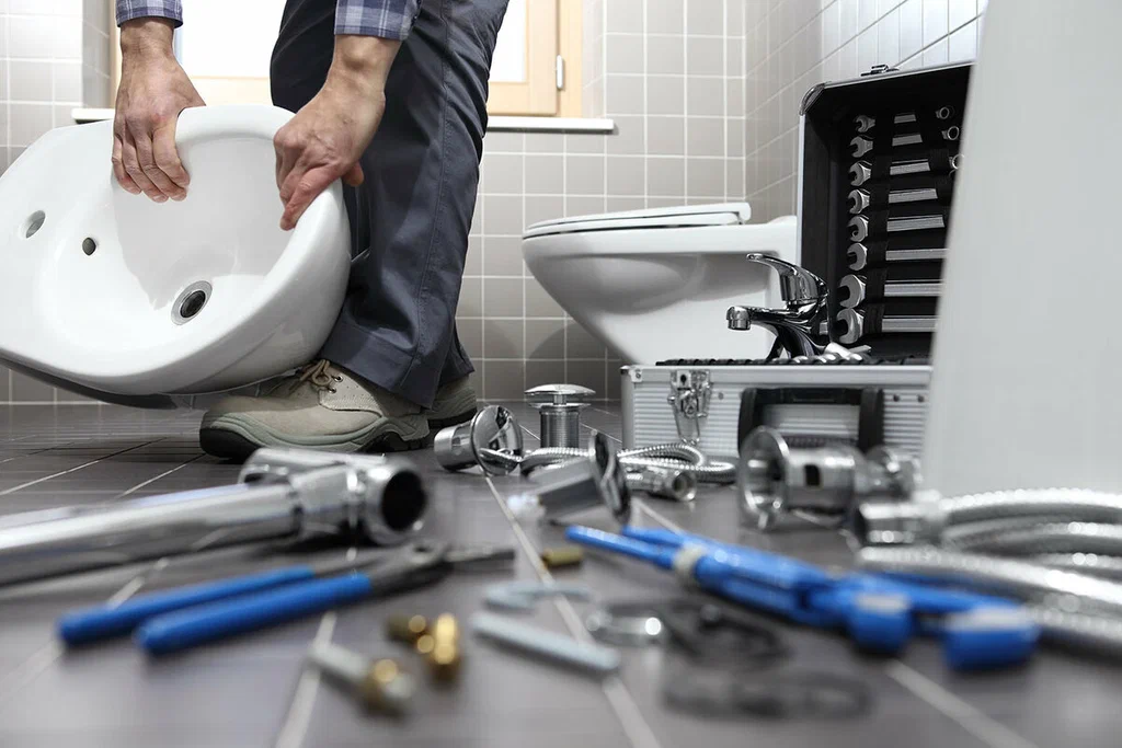 Plumbing tools prepared for a bathroom repair in Broomfield